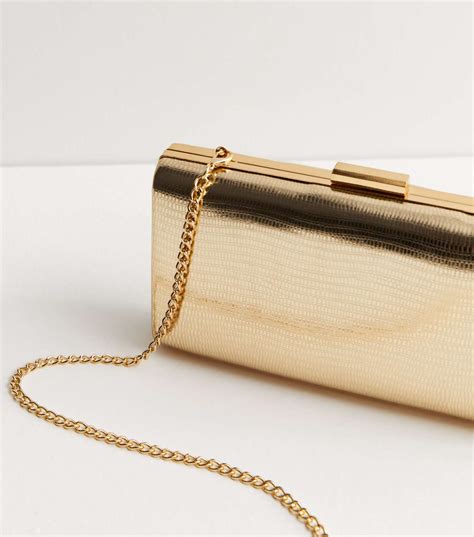 gold metallic box clutch|trendy summer metallic clutches.